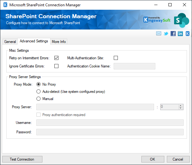 SharePoint Connection Manager - Advanced Settings.png